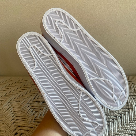 Nike blazer mid 77 orange suede shoes sneakers mens 9.5 10 - Picture 7 of 14